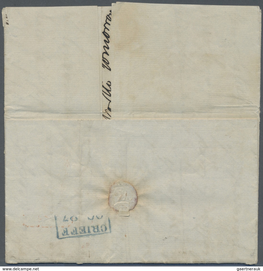 Br Hongkong: 1845. Stampless Envelope Written From Hong Kong Dated '3rd August 1845' Addressed To Scotl - Andere & Zonder Classificatie