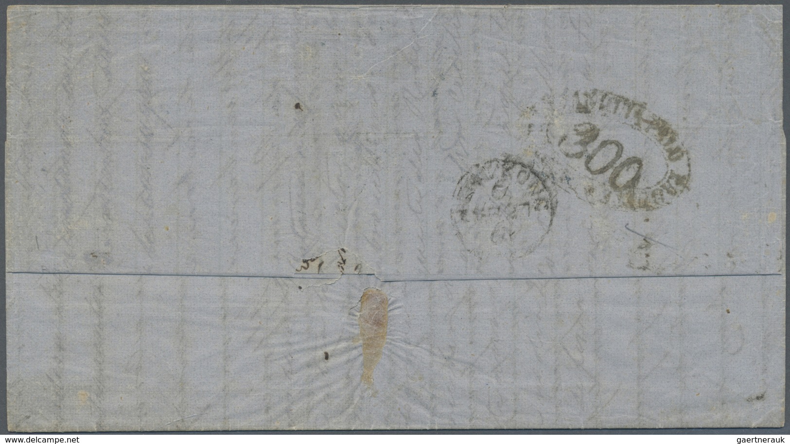 Br Hongkong: 1861. Stampless Envelope Written From Lisbon Dated '1st Feb 1861' Addressed To A 'Portugue - Other & Unclassified