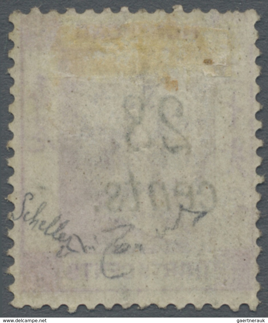 * Hongkong: 1876, 28 C. On 30 C. Mauve, Fresh Colour, Unused, Slight Crease, Otherwise Fine, Signed Sc - Andere & Zonder Classificatie