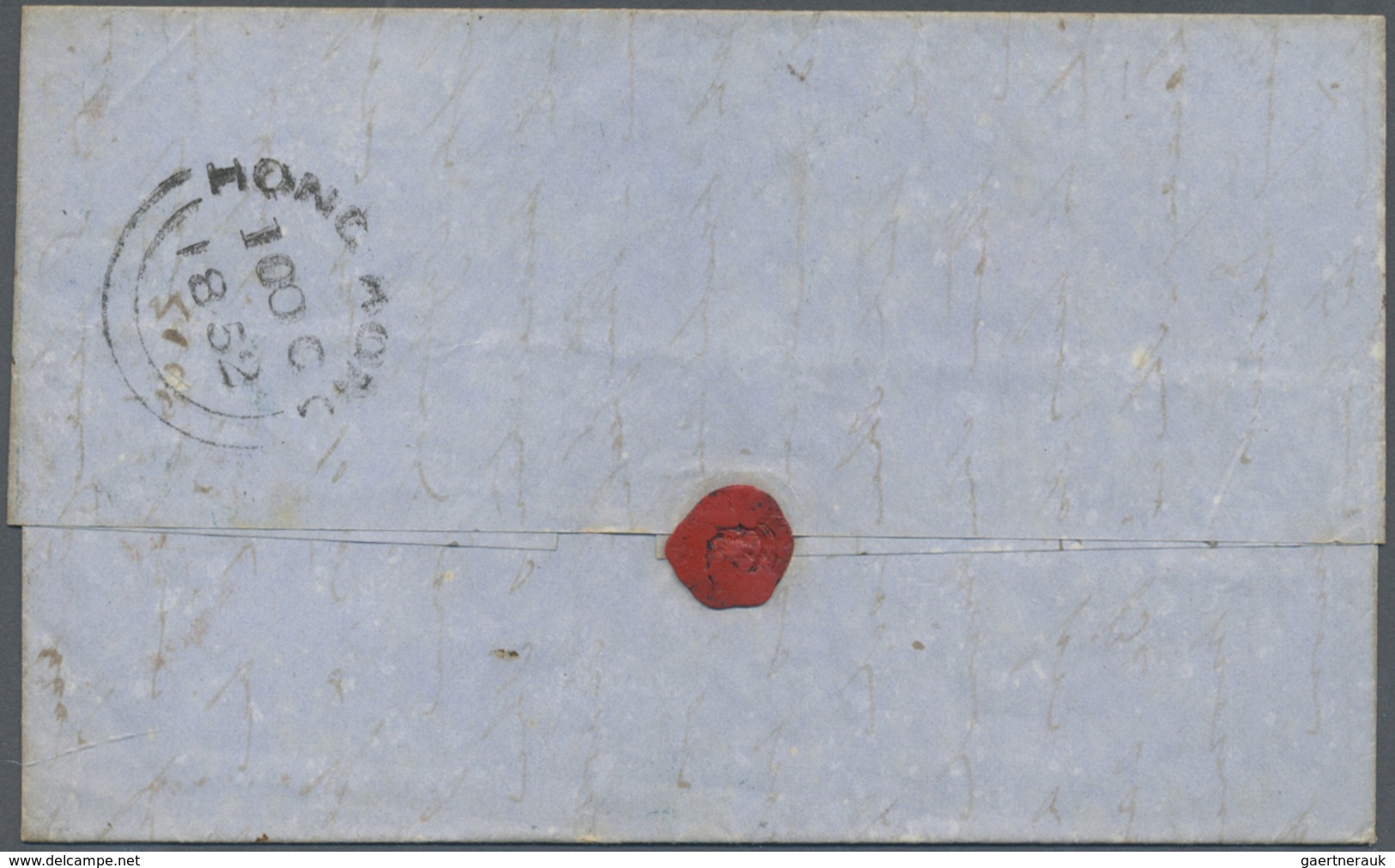 Br Hongkong - Treaty Ports: 1852. Stampless Envelope Written From 'Woodcote, Henley' Dated 'Au 19 1852' - Other & Unclassified