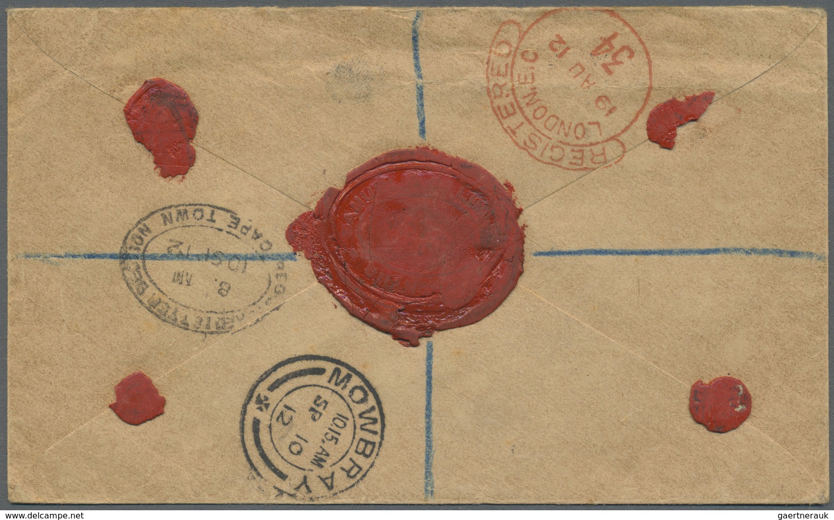 Br Hongkong - Treaty Ports: Shanghai: 1907, KEVII 2 C., 12 C. Tied Oval "REGISTERED SHANGHAI B.P.O. JY - Other & Unclassified