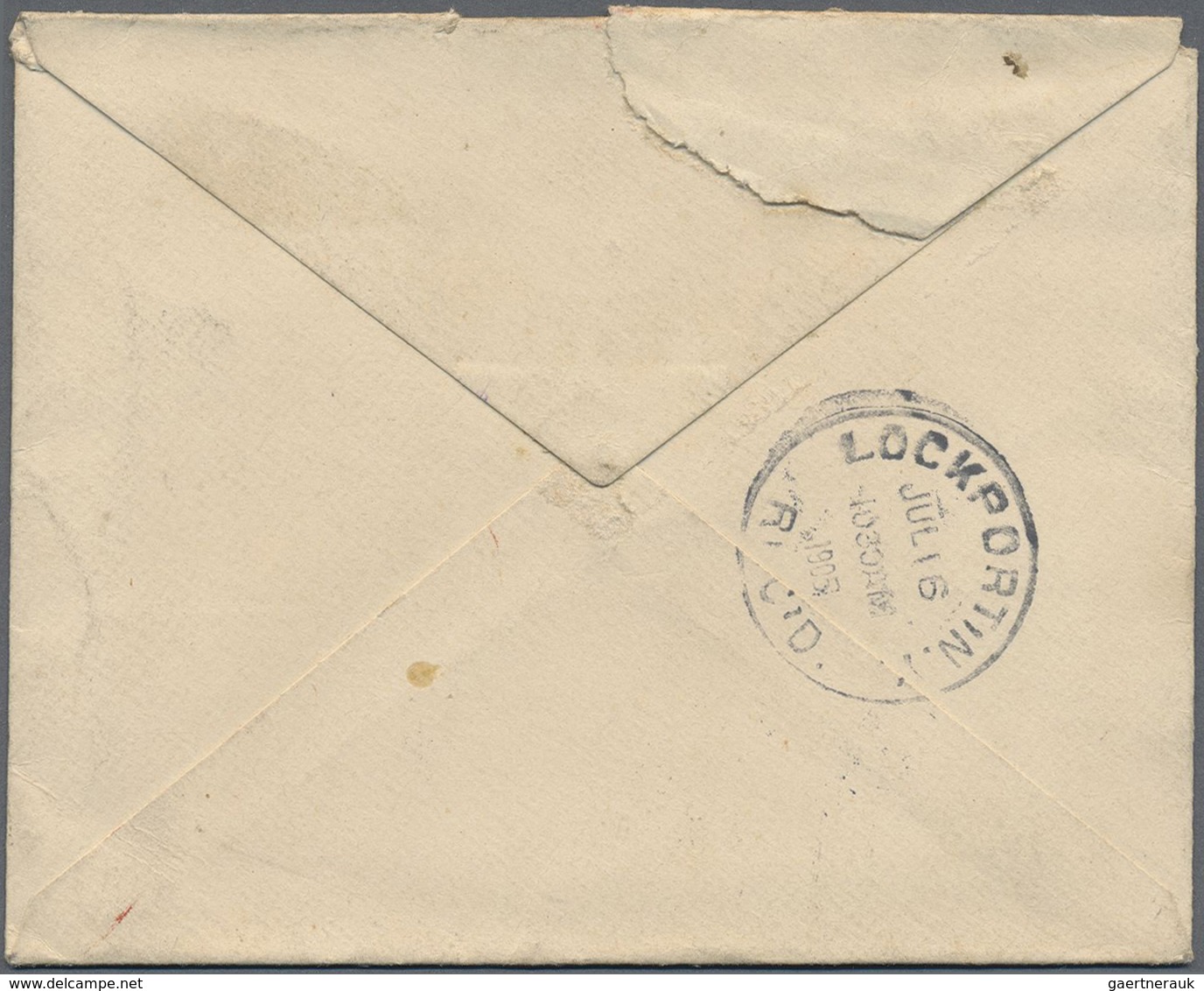 GA Hongkong - Ganzsachen: 1903, Envelope KEVII 10 C. Canc. „VICTORIA HONG KONG 13 JU 06“, Also Security - Postal Stationery