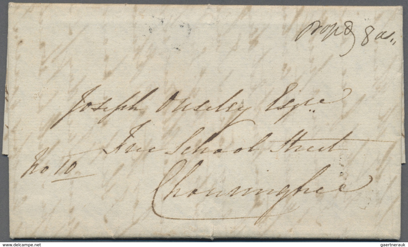 Br Indien - Vorphilatelie: 1827 (17 June): Entire Letter From Sultanpore To Calcutta Posted At Benares - ...-1852 Prephilately
