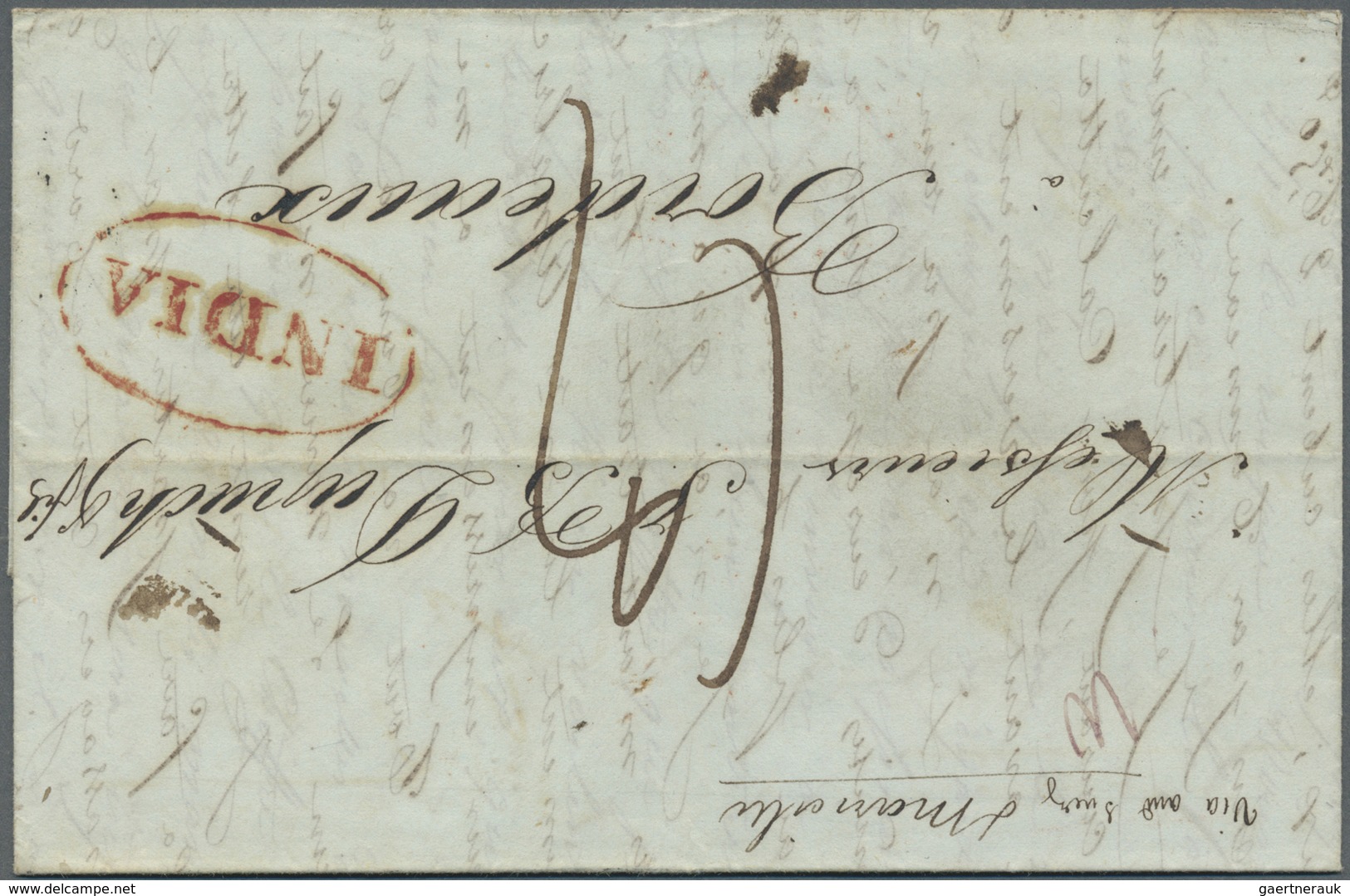 Br Indien - Vorphilatelie: 1827-1850: Four Letters To Bordeaux, FRANCE, With 1) 1827 Letter From Calcut - ...-1852 Prephilately