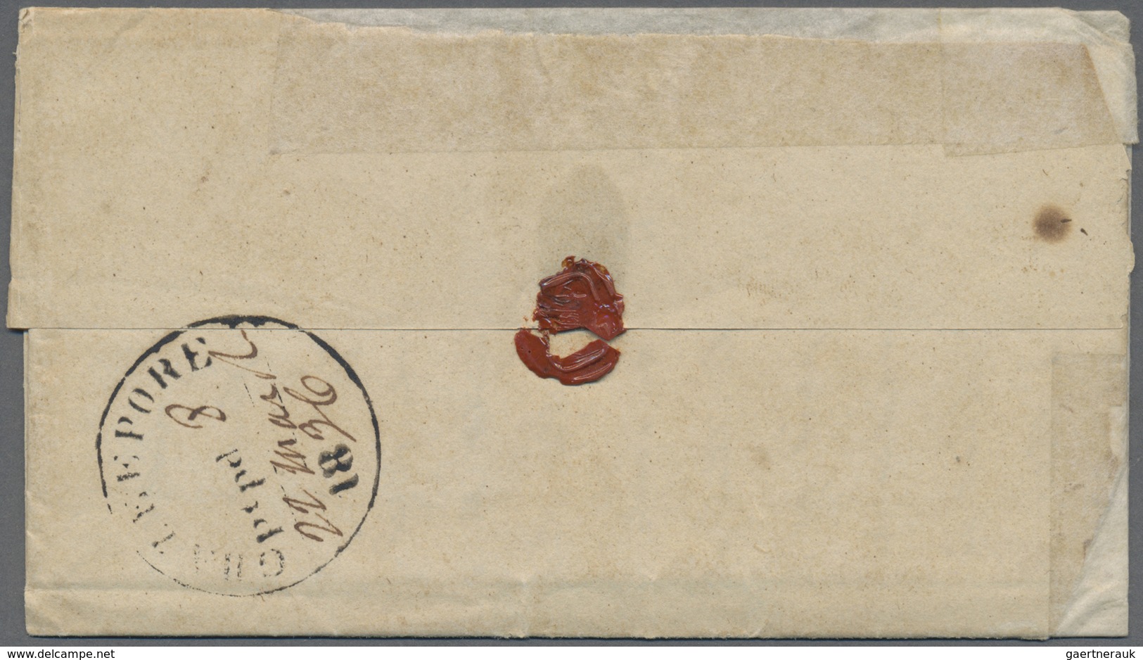 Br Indien - Vorphilatelie: 1836 (22 Mar) Letter From Ghazeepore To Agra With Despatch Cds "GHAZEEPORE/p - ...-1852 Prephilately