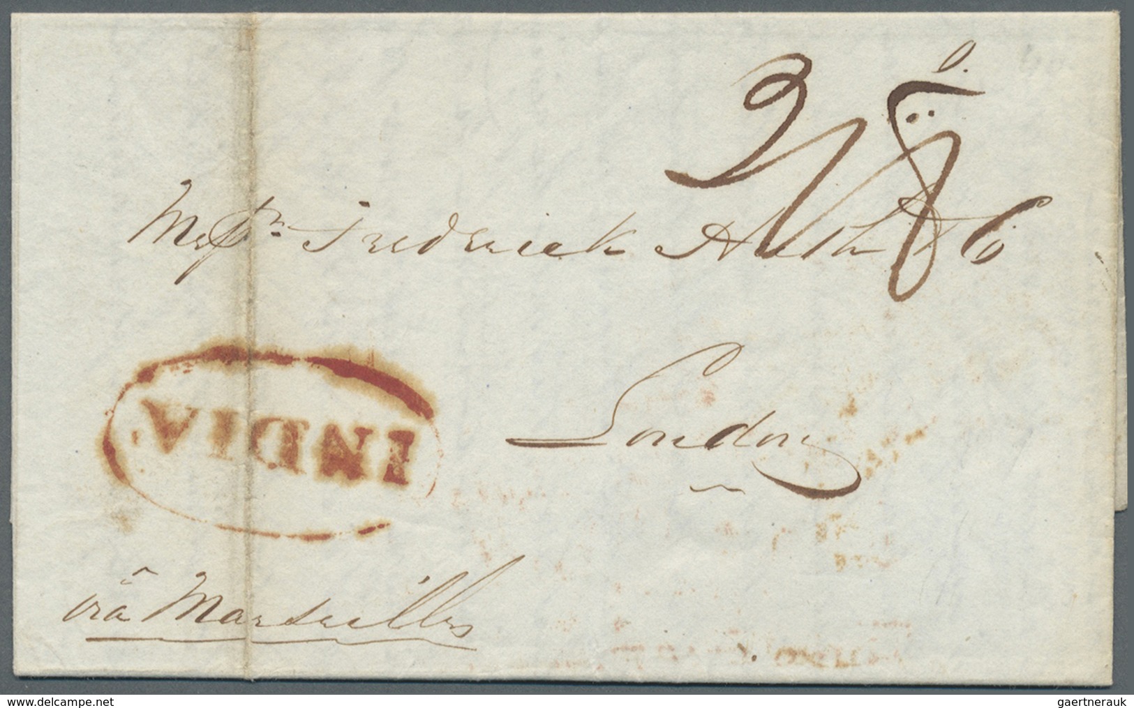 Br Indien - Vorphilatelie: 1841, Two Entire Letters From The Huth Correspondence From Madras (Hall Bamb - ...-1852 Prephilately