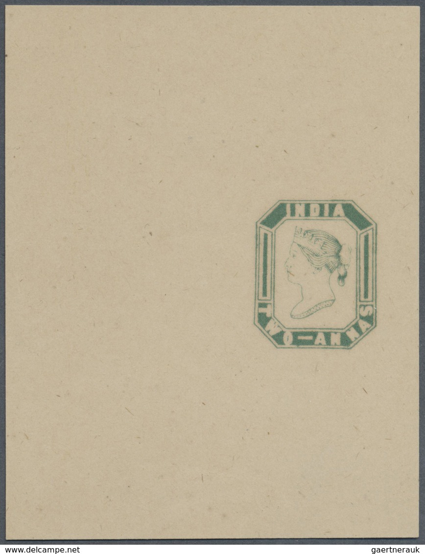 (*) Indien: 1854 Octagonal Essay Of 2a. In Green From A Printing Of One Row Of Six, Pos. 1, On Yellowish - Other & Unclassified