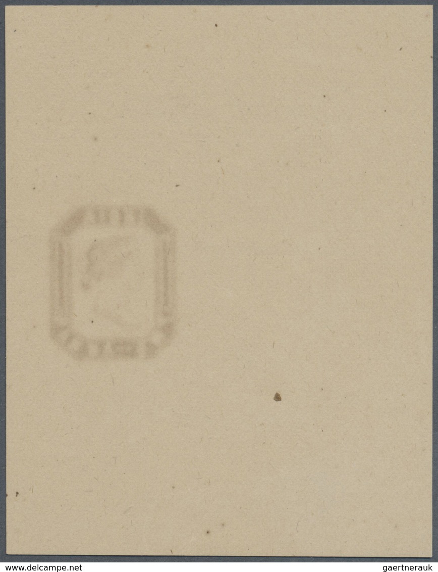 (*) Indien: 1854 Octagonal Essay Of 2a. In Green From A Printing Of One Row Of Six, Pos. 1, On Yellowish - Autres & Non Classés