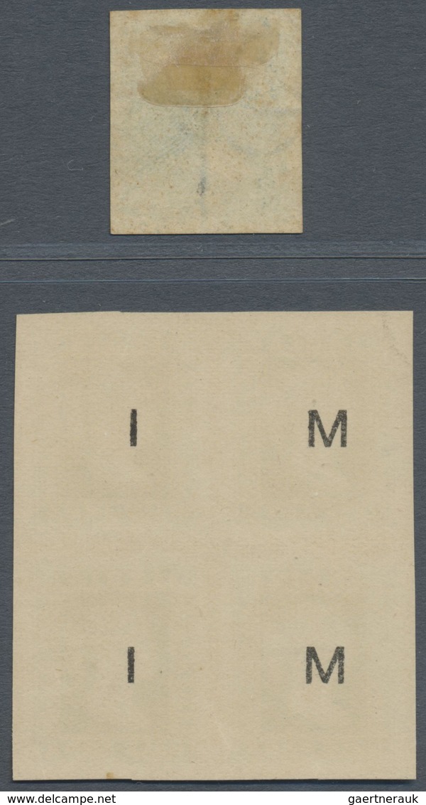 (*) Indien: 1854/1894: Lithographed ½a. Pale Blue, Die I, Part Sheet Wmk With "O" Of OFFICE, Unused, Fin - Andere & Zonder Classificatie