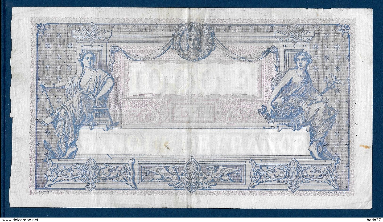 France 1000 Francs Bleu Et Rose - 8-8-1919 - Fayette N°36-34 - TB/TTB - 1 000 F 1889-1926 ''Bleu Et Rose''