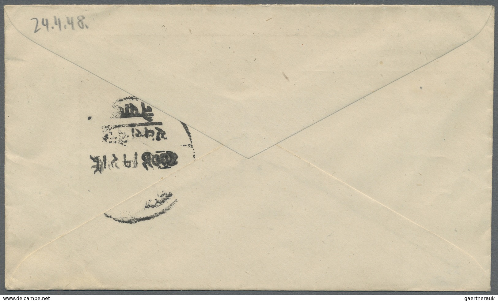 Br Indien - Used Abroad: 1948 NEPAL: Two Different And Scarce Registered Covers To The U.S.A./Great Bri - Other & Unclassified