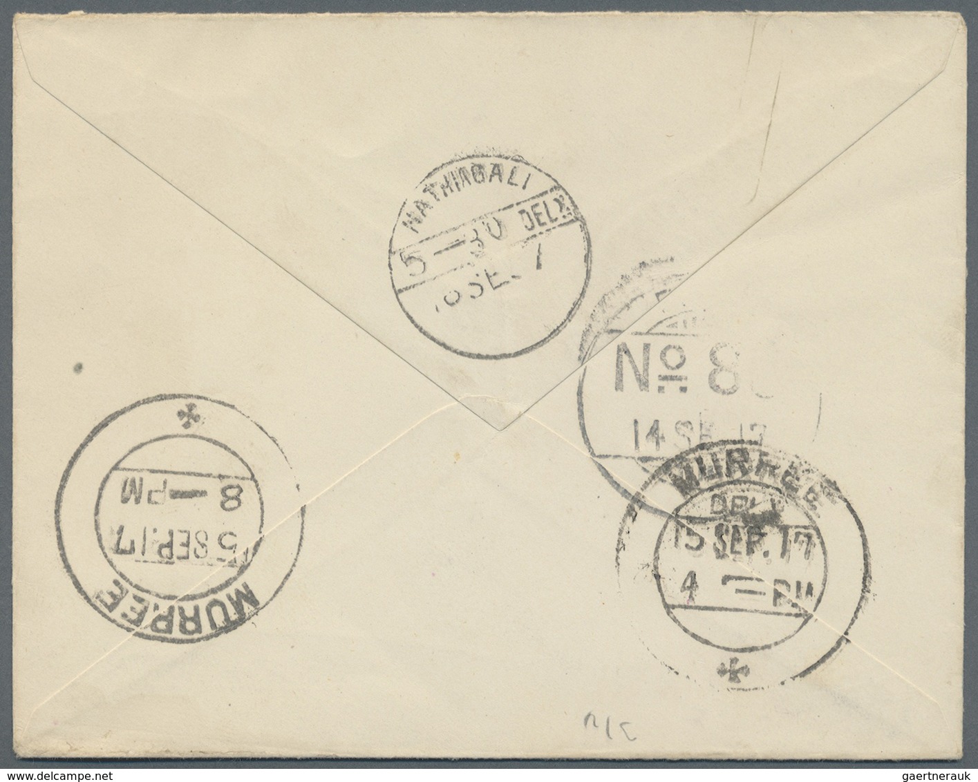 Br Indien - Besonderheiten: 1917 (NORTH WEST FRONTIER). Stampless Envelope Endorsed 'On Field Service' - Andere & Zonder Classificatie