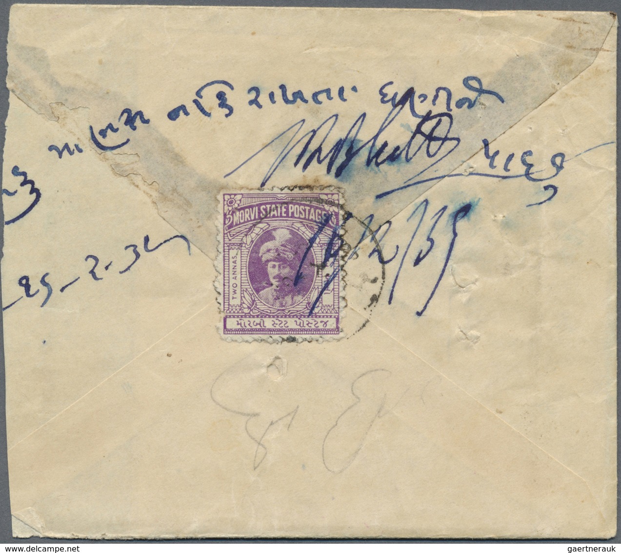 Br Indien - Feudalstaaten: MORVI 1935: Three Registered Covers From Morvi City, With Two Covers Franked - Other & Unclassified