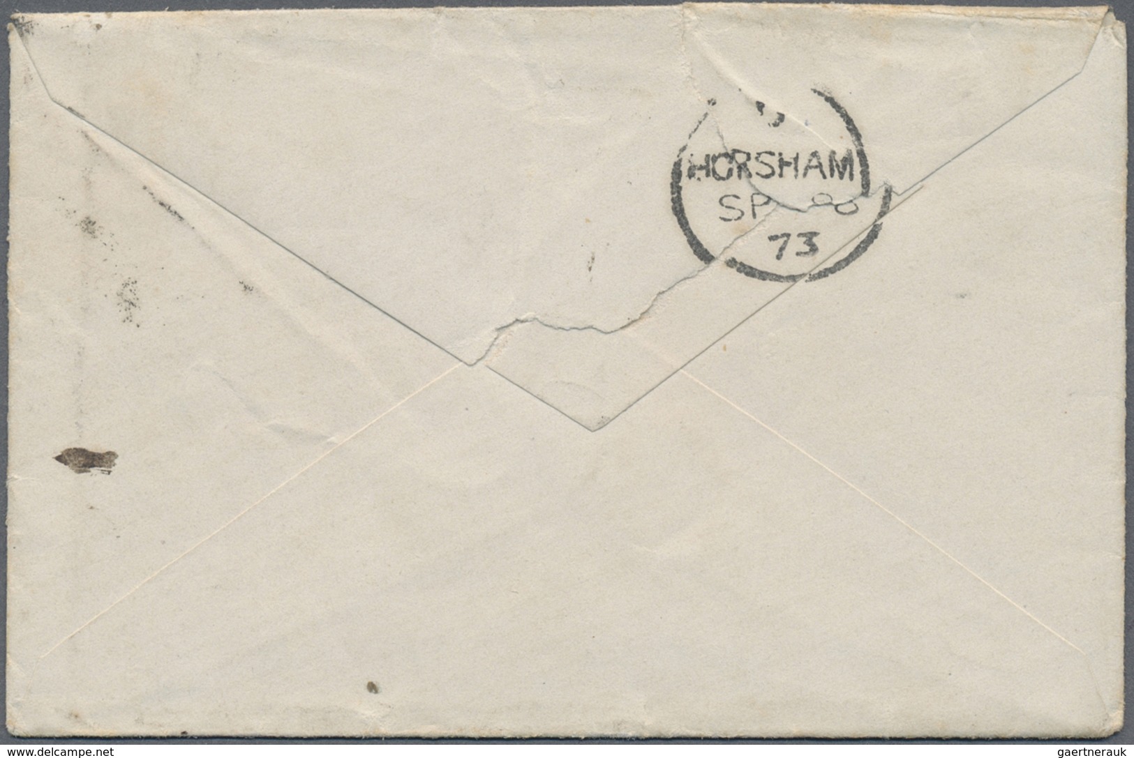 Br Iran: 1873. Stampless Envelope Written From ‘F.W. Otter At Resht’ Dated ‘August 15th’ Addressed To E - Iran