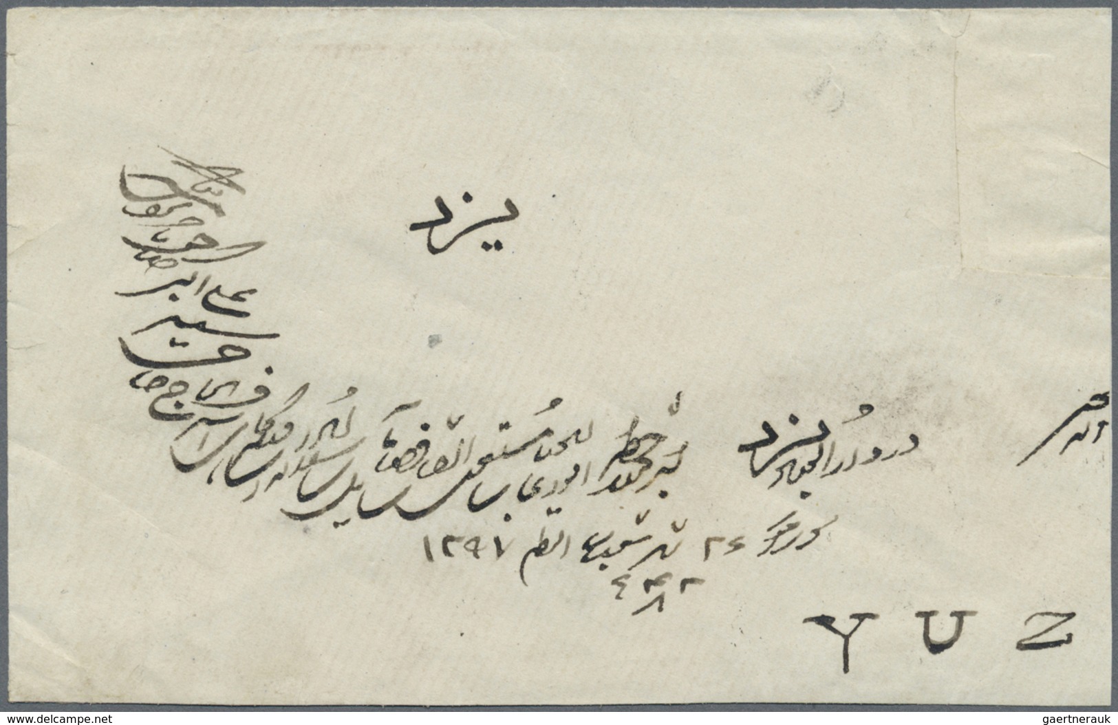 Br Iran - Britische Besetzung Bushire: 1880, Letter From BANDRABAS To YUZ Via British Indian Postoffice - Iran