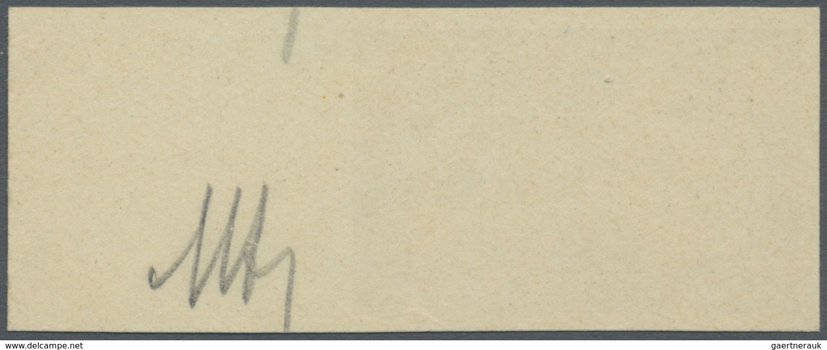 (*) Israel: 1948, 500m. Doar Ivri, Imperforate Proof On Ungummed Paper, Marginal Copy, Signed At Margin, - Other & Unclassified