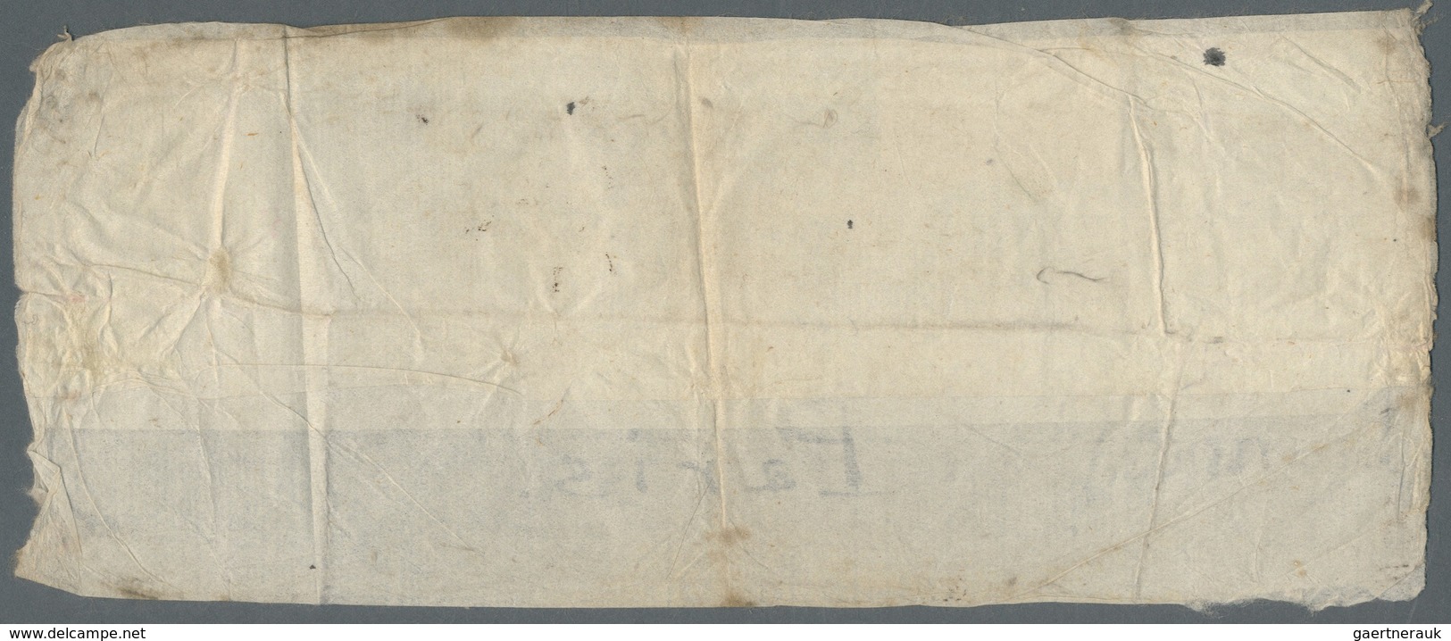 Br Japan: 1888. Rice Paper Wrapper Addressed To Gaston Pinet, Paris Bearing 'Koban' SG 82, 4s Green (pa - Other & Unclassified