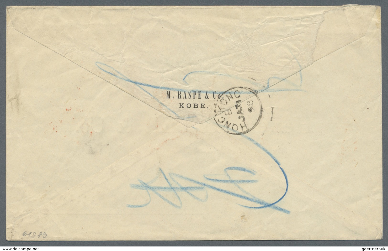 Br Japan: "HONGKONG JA 31 98" Small K1 On Pair 10S. Brown Cover From Kobe To Hongkong, Japanese Stamps - Other & Unclassified