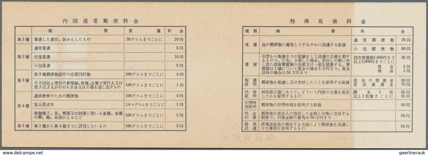 ** Japan: 1954, Philatelic Week Booklet Pane, With Booklet And Interleaving Paper, Mint Never Hinged MN - Other & Unclassified