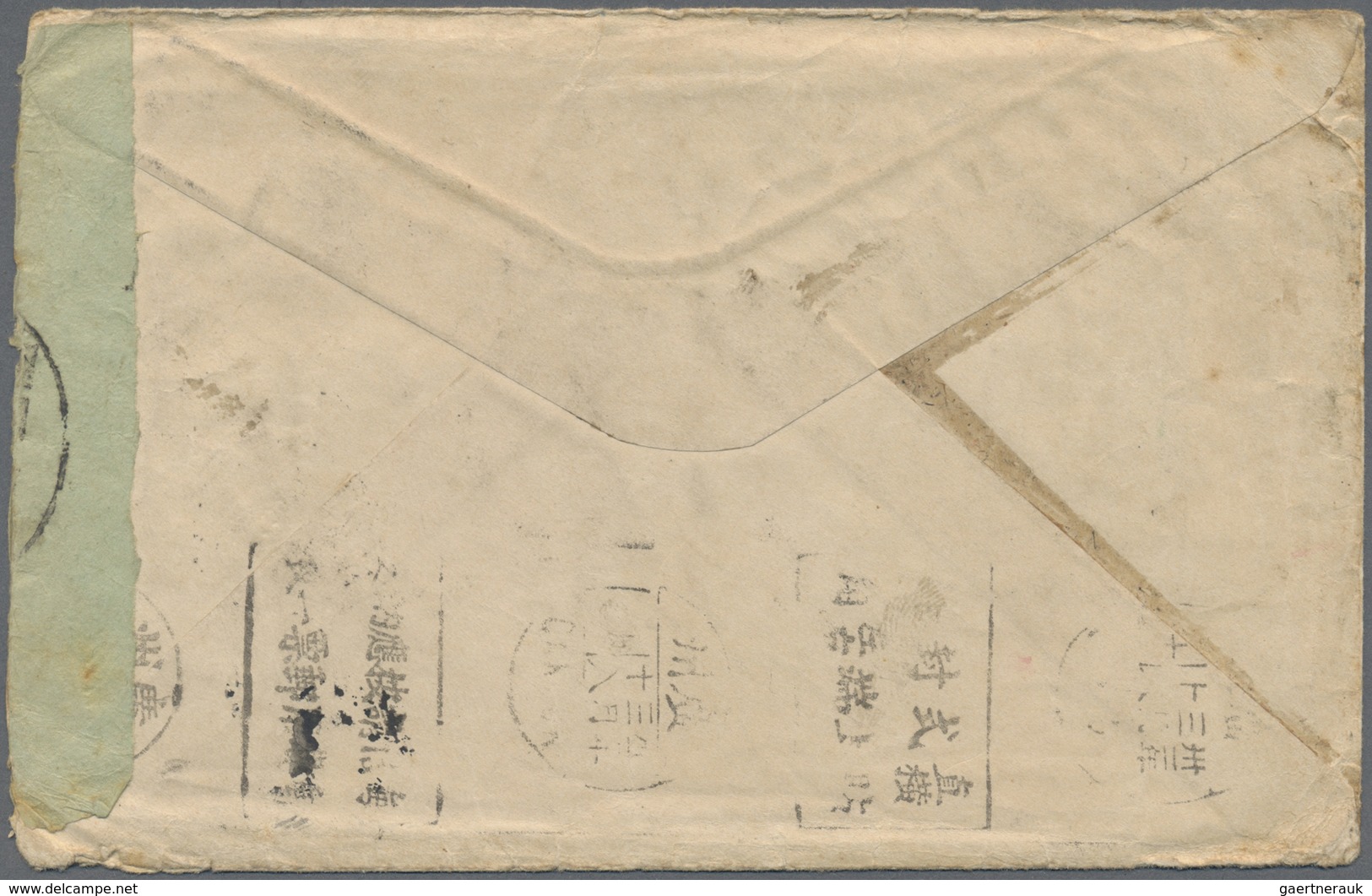 Br Japanische Besetzung  WK II - Hongkong: 1942, 5 Sen Tied "Kowloontong 18.3.11" To Cover To Kweiling - 1941-45 Japanese Occupation