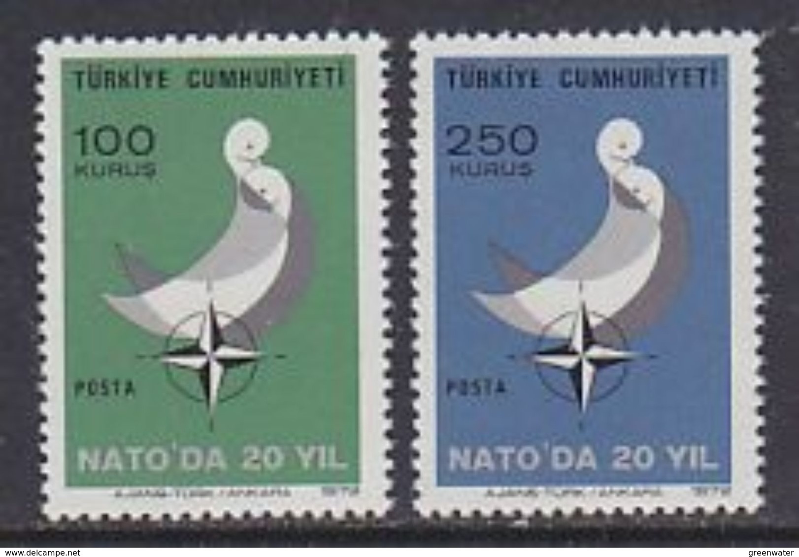 Turkey 1972 Nato/Otan 2v ** Mnh (ML102) - Idee Europee