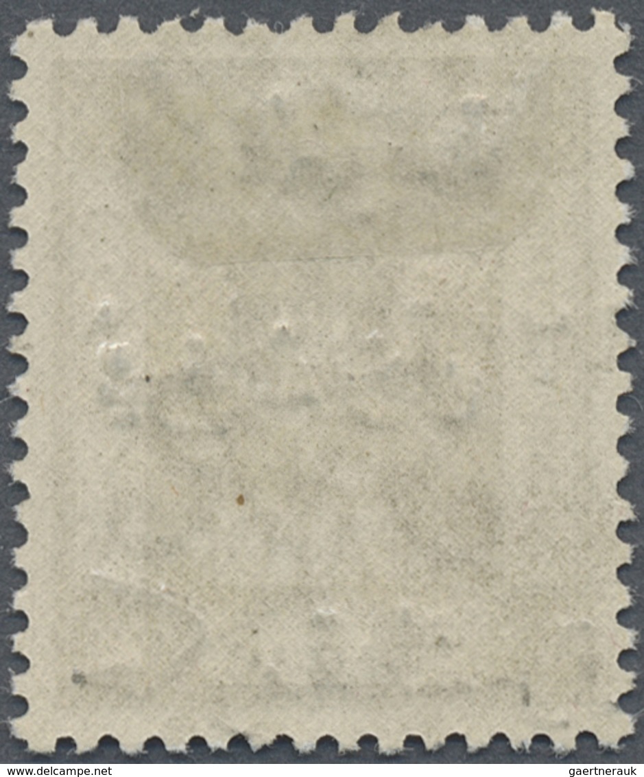 * Jordanien: 1923, 20 P. Grey Gold Overprint Shifted So "AL ARABIA" Is On Top And "HUKUMET EL SHARK" A - Jordanië