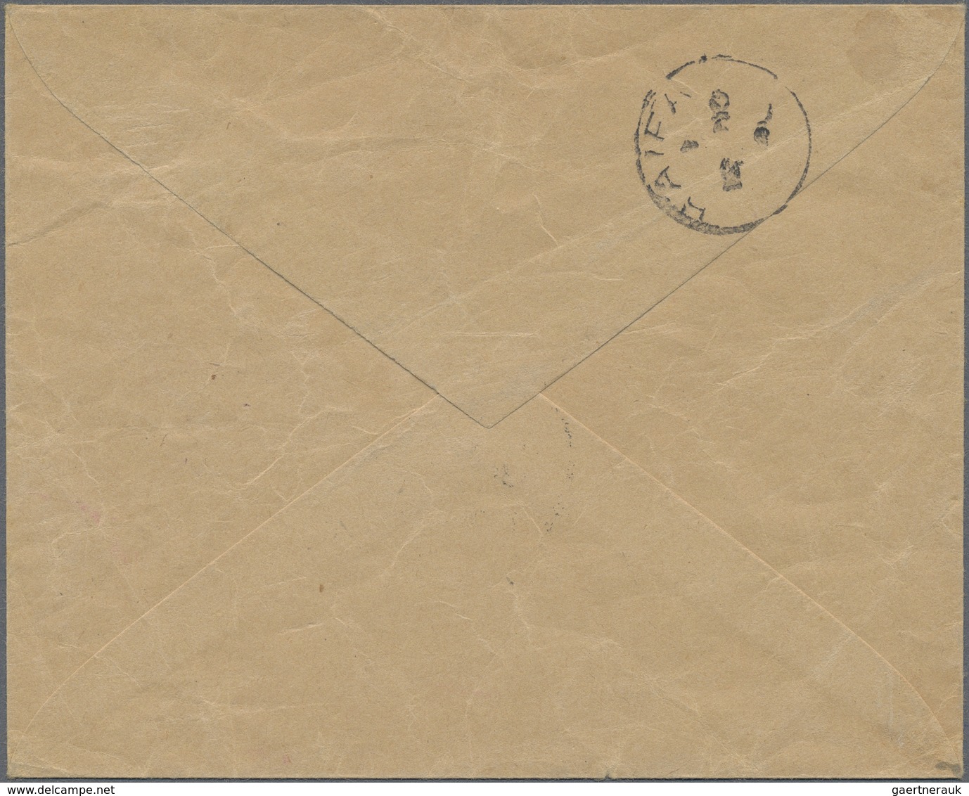 Br Jordanien: 1941, Offical Cover With Imprint "Imarat Sharki Al Urdun" Used Stampless With All Arabic - Jordan