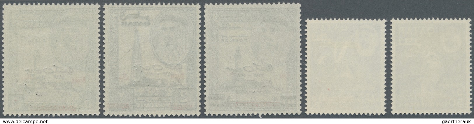 * Katar / Qatar: 1966, 3rd Death Anniversary Of J.F.Kennedy, Revaluation Overprints, Complete Set Of F - Qatar