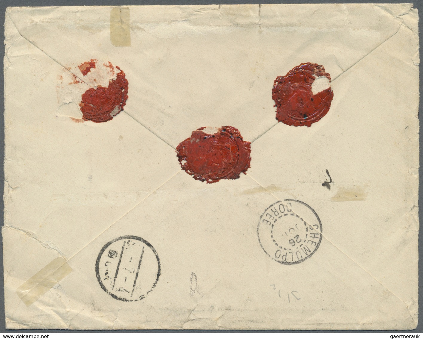 Br Korea: 1900/01, Plum Blossoms 6 Ch., 10 Ch. (2) Tied "SEOUL 27 JUN 04" To Registered Cover To Tokyo( - Korea (...-1945)