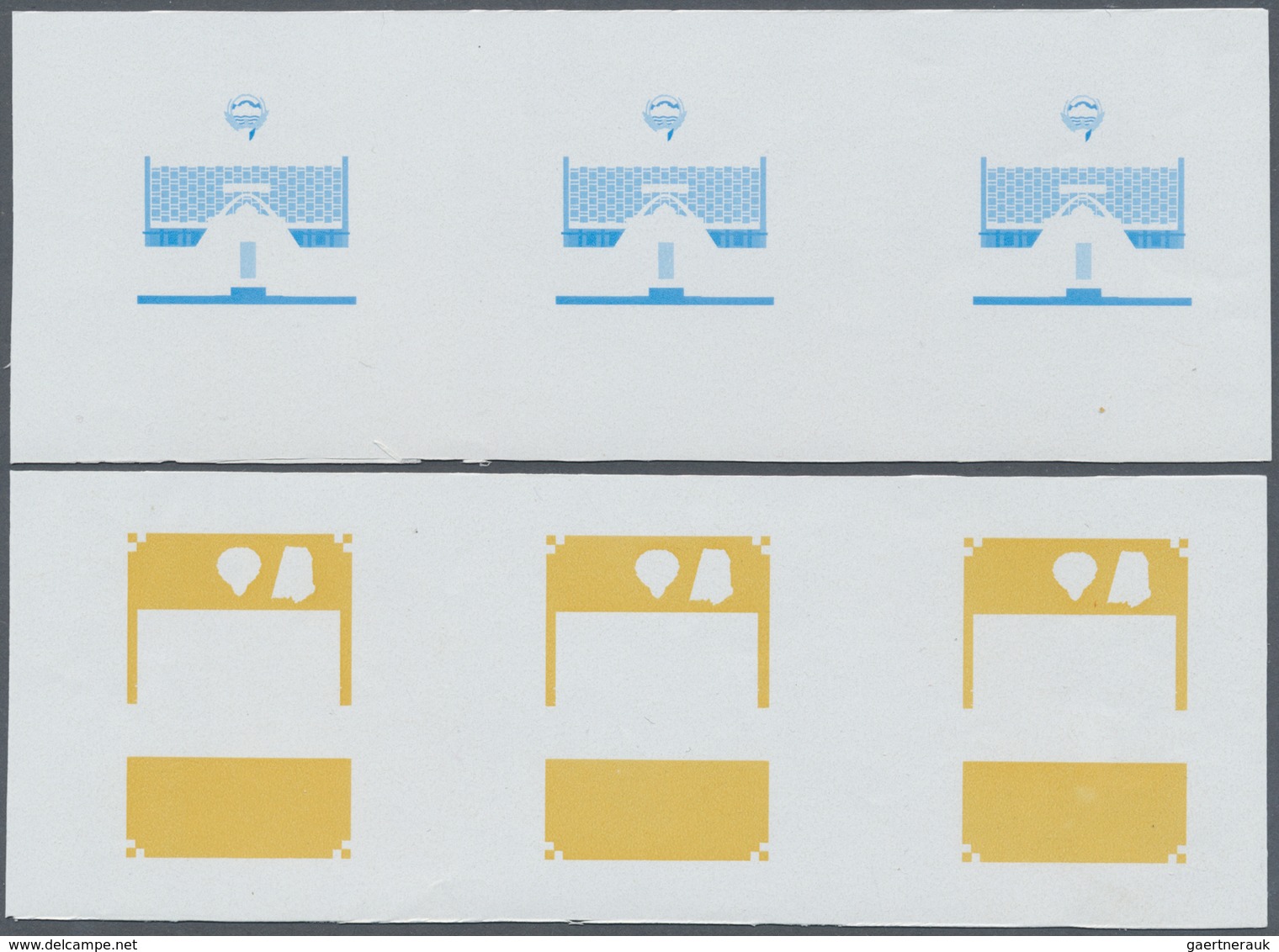 ** Kuwait: 1980, Kuwait Municipality 50th Anniversary. Collective Progressive Single Die Proofs (11 Pha - Koeweit