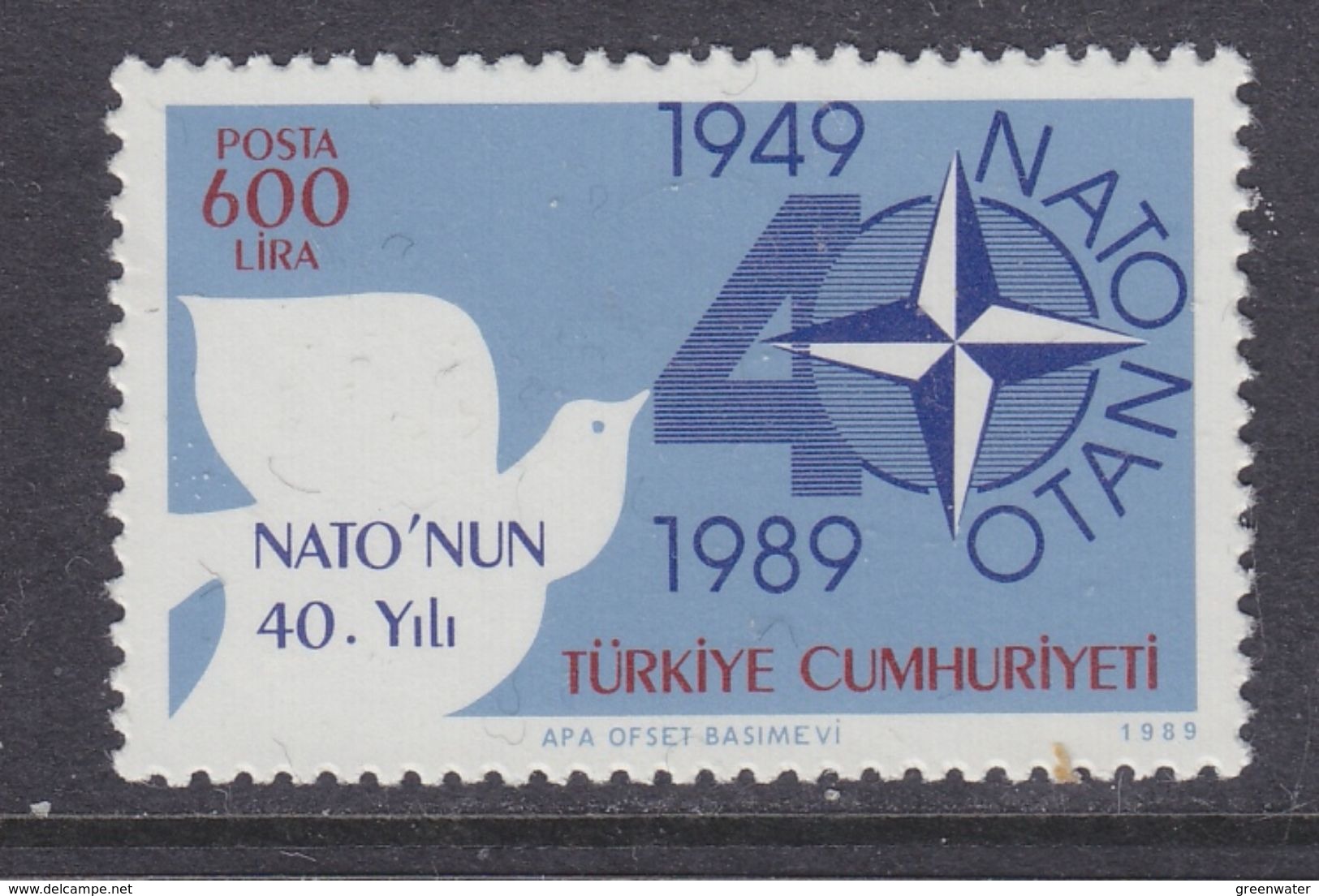 Turkey 1989 Nato 1v  ** Mnh (ML102) - Gebruikt