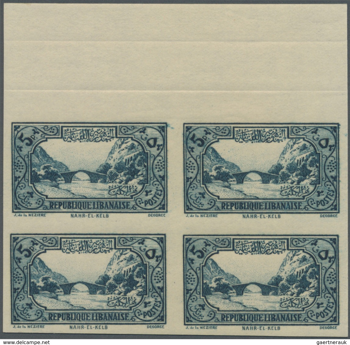 ** Libanon: 1937/1940, Definitives 0.10pi. To 100pi., 16 Values Complete (excl. 7.50pi.), IMPERFORATE B - Libanon