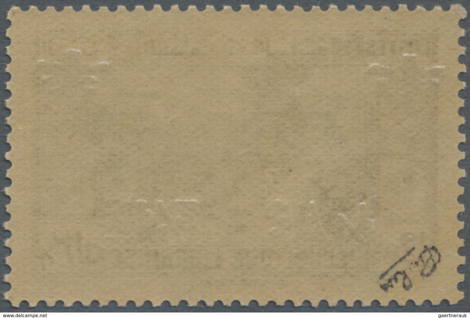 ** Libanon: 1945, 7½pi. On 12½pi. Ultramarine With INVERTED Overprint, Unmounted Mint, Signed Calves. M - Lebanon