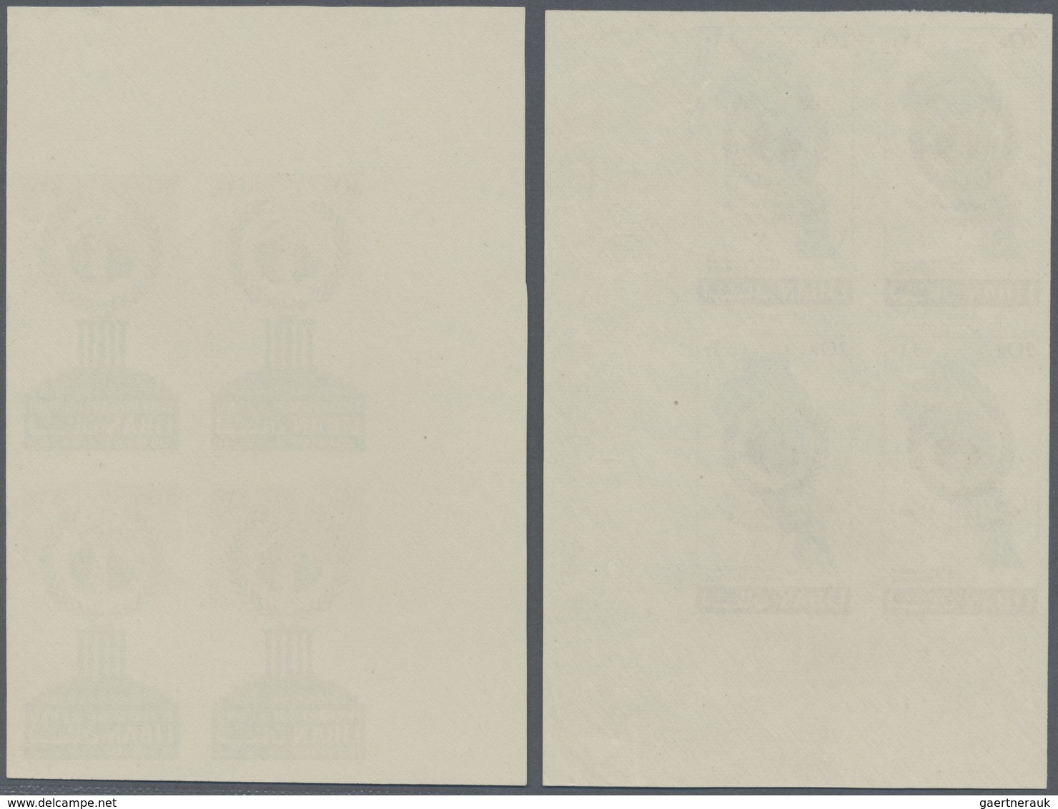 ** Libanon: 1961, 15 Years Of United Nations Complete Set In IMPERFORATE Blocks Of Four From Different - Libanon