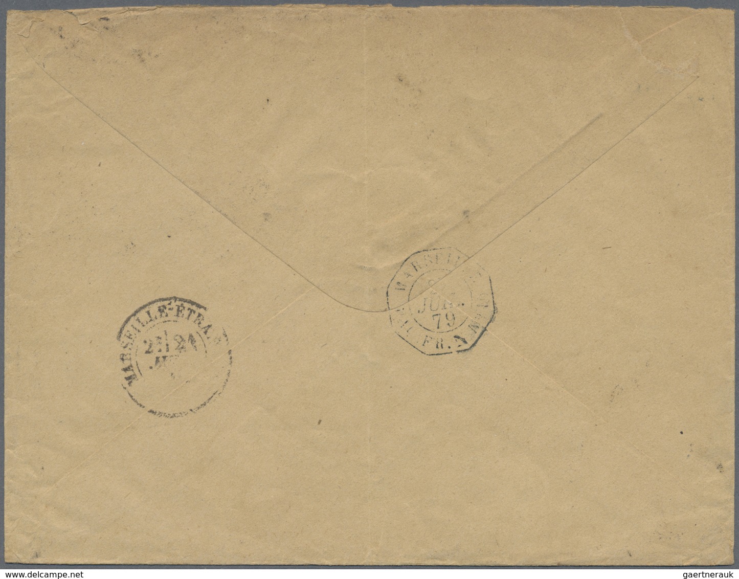 Br Philippinen: 1879. Envelope Addressed To The French Scientific Mission In Singapore Bearing French T - Filippijnen