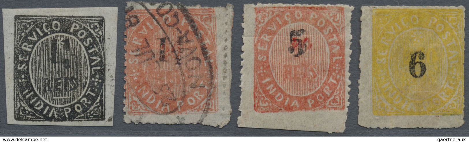 */O Portugiesisch-Indien: 1881-83, Three Mint And One Used Stamp In Fine Condition, Scott Catalogue Valu - Portugiesisch-Indien