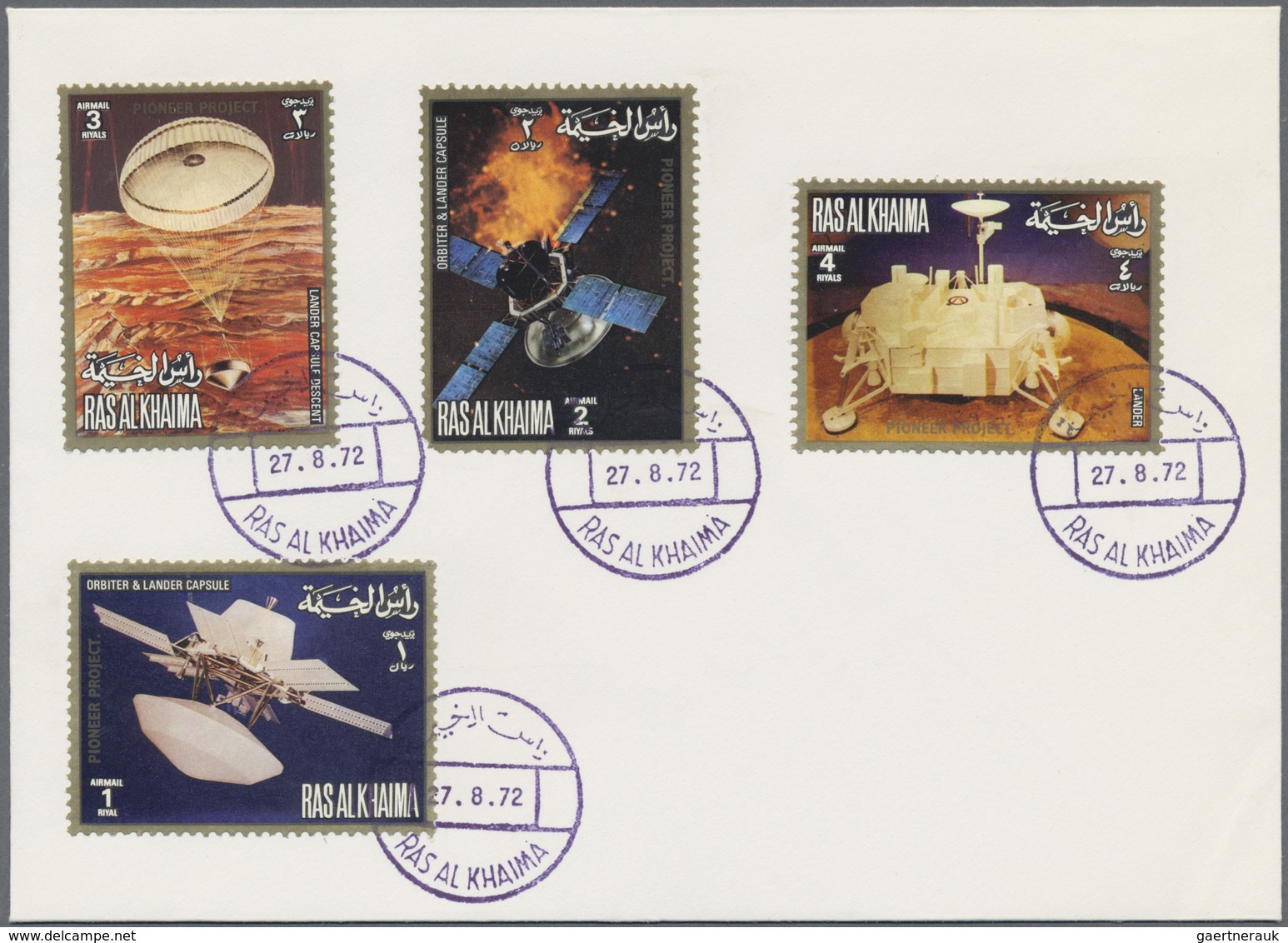 Br Ras Al Khaima: 1972, Pioneer Project, Perf. And Imperf. Issue, Complete Sets Of Five Values Each On - Ra's Al-Chaima