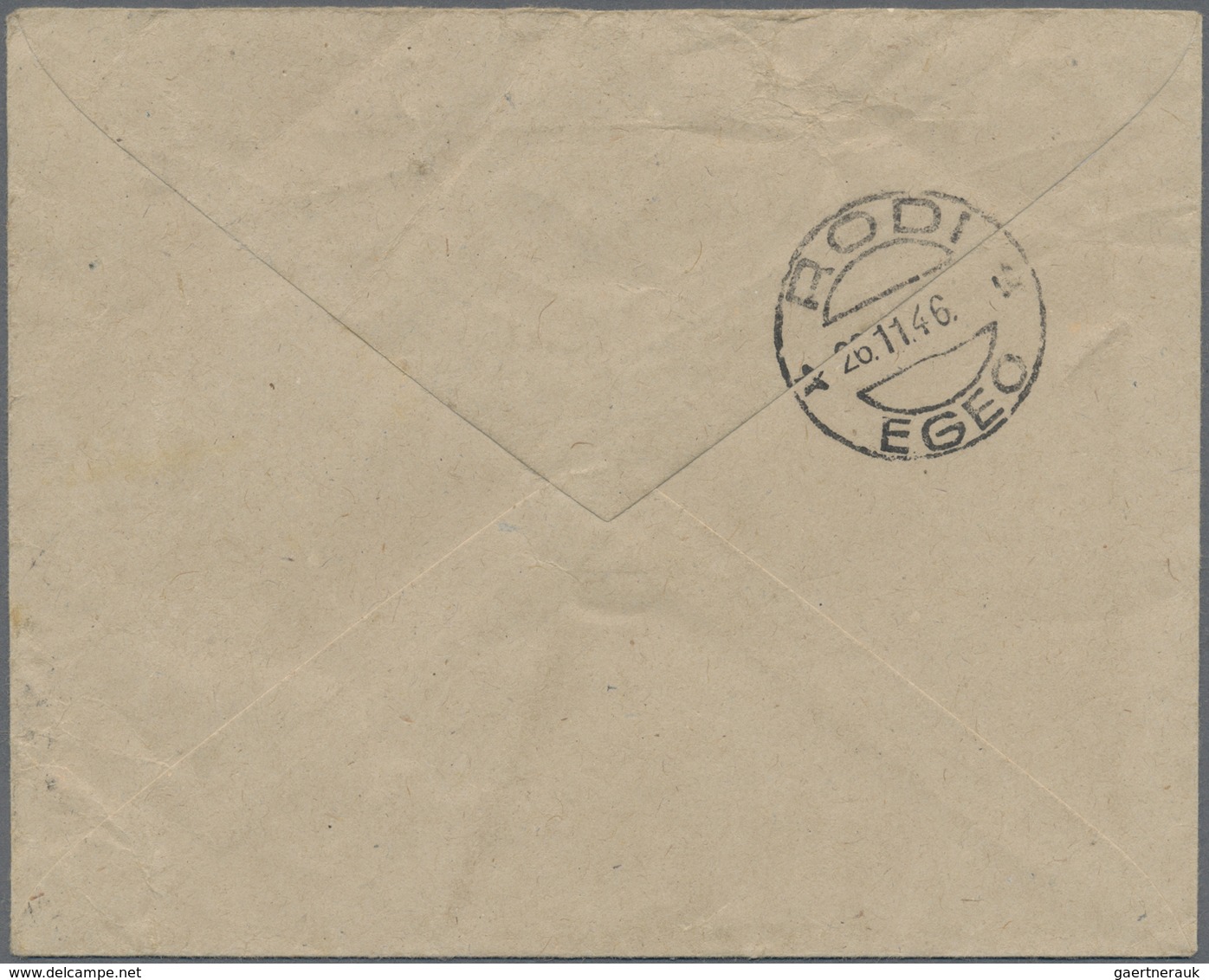 Br Aden: 1946: Cover From The P.M.G. Aden (Aden P&T Dept. Envelope) To The Controller Of Posts, Dodecan - Yemen