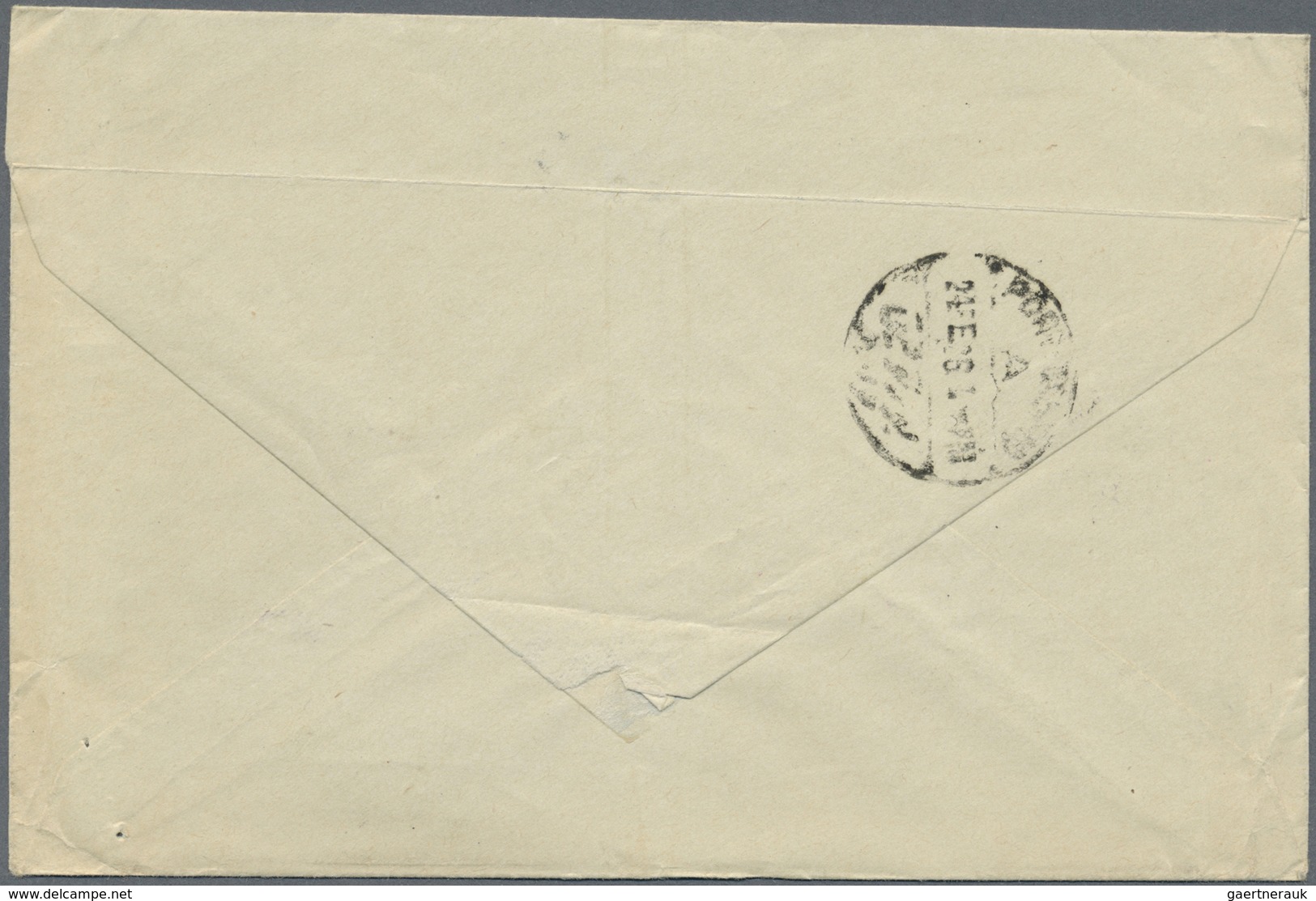 Br Saudi-Arabien - Nedschd: 1926, A Letter Bearing 1 Pia. Blue And 2 Pia. Ocher Railway Postage Mailed - Saoedi-Arabië