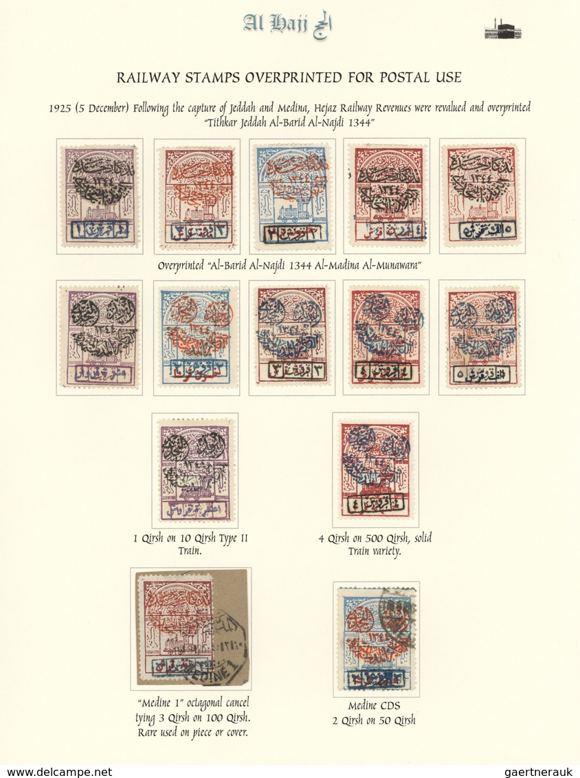 **/*/O Saudi-Arabien - Nedschd - Portomarken: 1925, MEDINA & JEDDA Issues Mint And Used On Album Page Inclu - Saoedi-Arabië