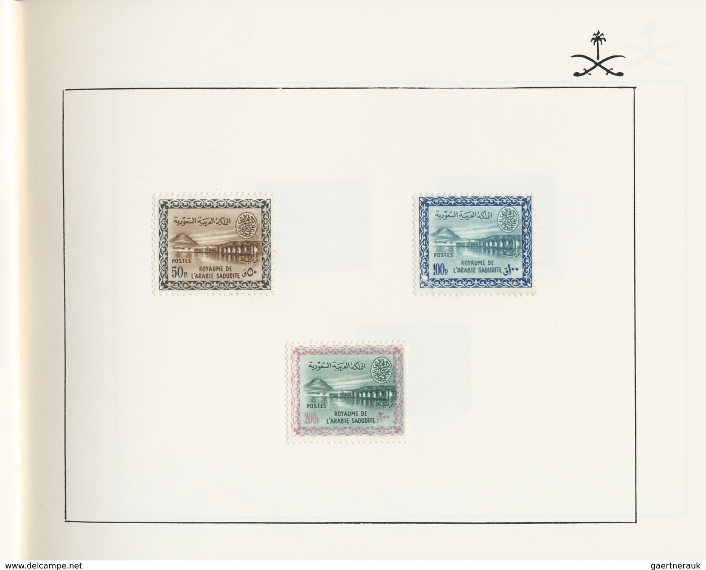 (*) Saudi-Arabien: 1960-62: Presentation Folder By The P&T General Director Containing Top Values Of Wad - Saoedi-Arabië