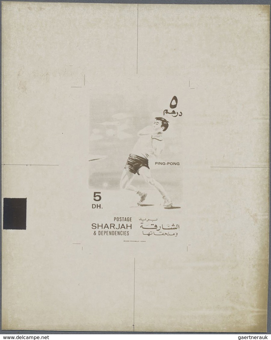(*) Schardscha / Sharjah: 1971, Sports (golf, basketball, tennis, table tennis and cricket) complete set
