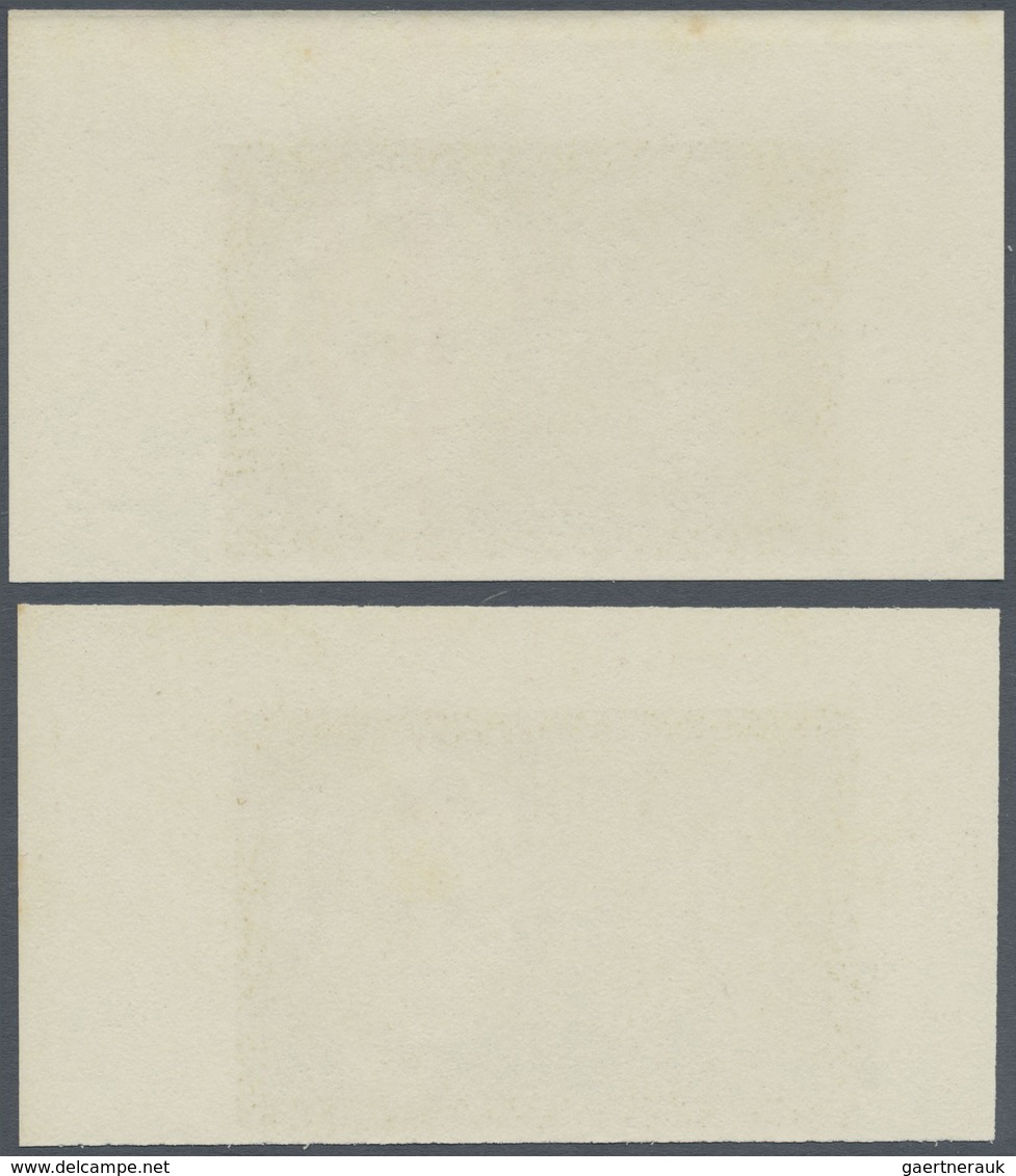 ** Schardscha / Sharjah: 1972, Scientists Marie CURIE 75dh. Two Imperforate PROOFS On Gummed Paper Incl - Sharjah