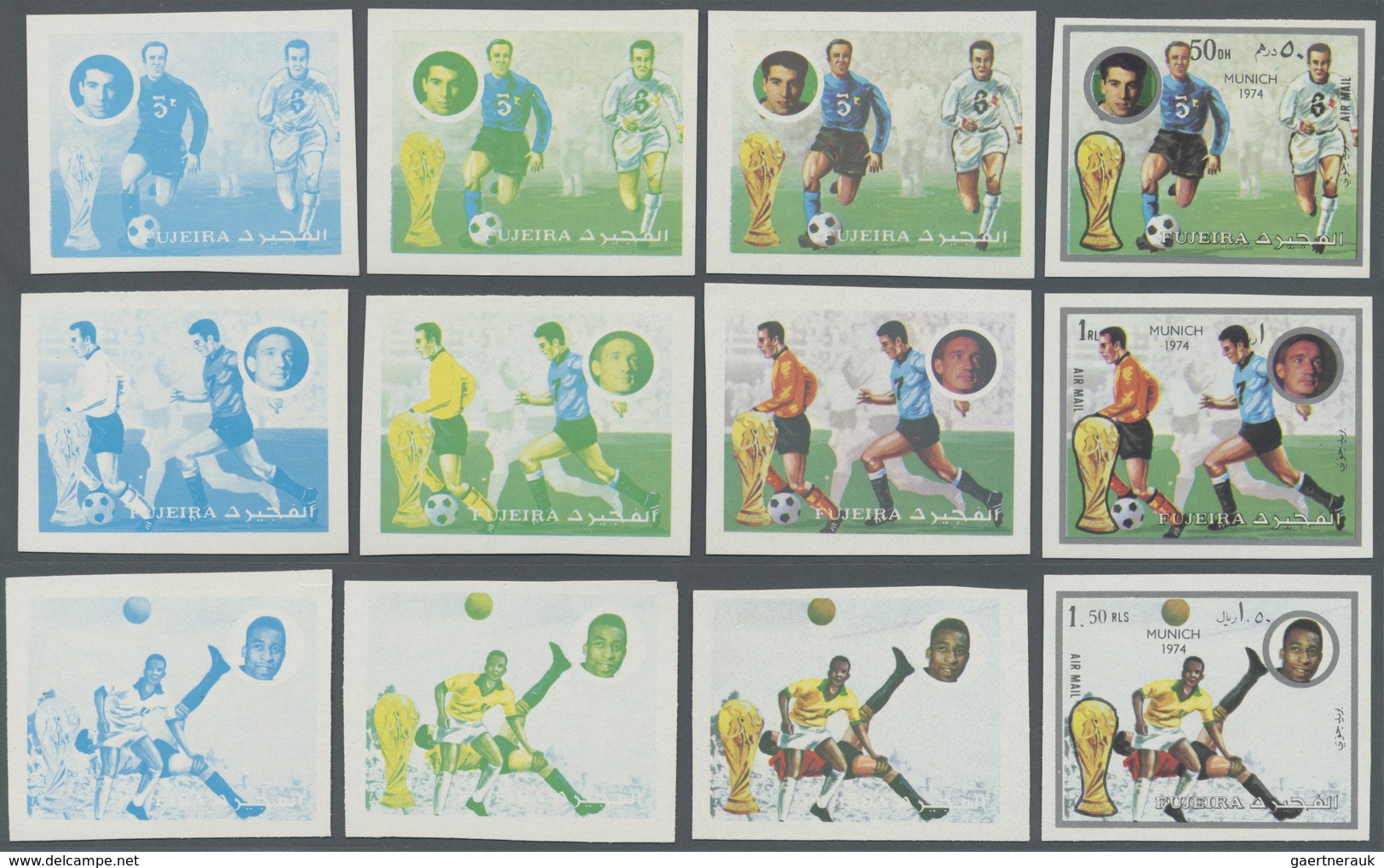 ** Schardscha / Sharjah: 1973, Football World Championship '74, 10dh., 30dh. To 3r., Eight Values With - Sharjah