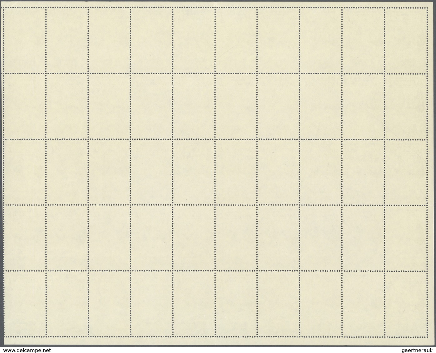 ** Syrien: 1958, Gliding Festival, Both Values As Complete Sheets Of 50 Stamps (folded), 7½pi. Lower Le - Syrië