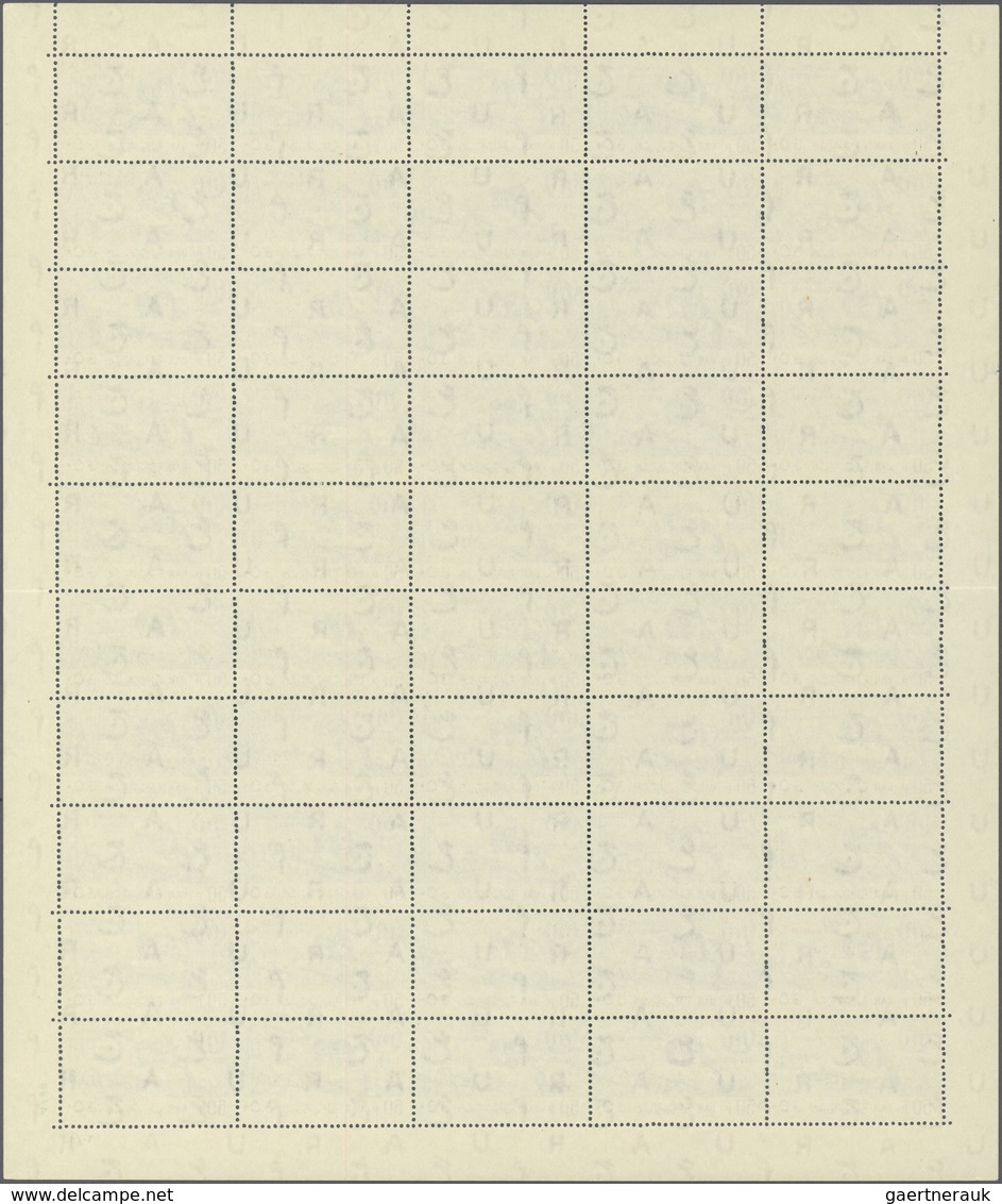 ** Syrien: 1960, World Refugee Year, Both Values Each As Complete Sheet Of 50 Stamps (folded), With Pri - Syria