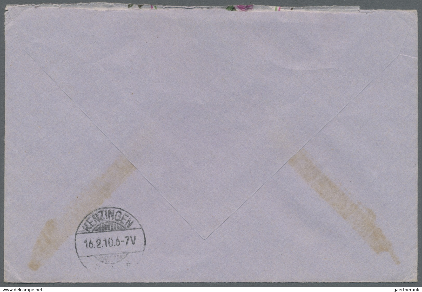 Br Thailand: 1910. Envelope Addressed To Germany Bearing SG 127, 2s On 2a Yellow-green And SG 135, 12s - Thailand