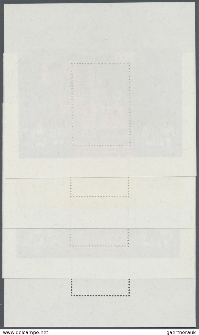 ** Thailand: 1996. Progressive Proof (11 Phases Inclusive Original) For The First Souvenir Sheet Of The - Thailand