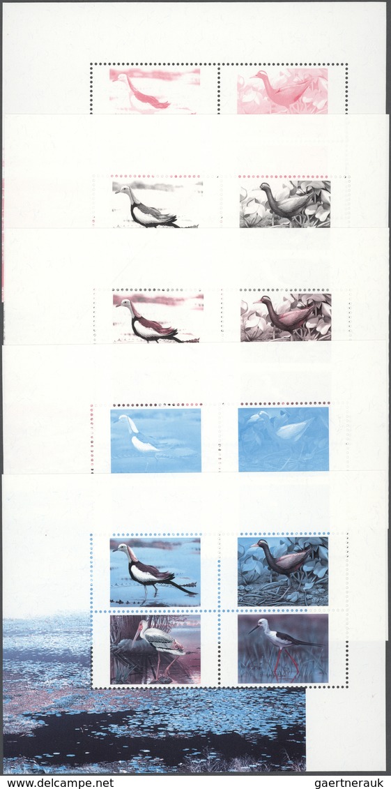 ** Thailand: 1997. Progressive Proof (9 Phases Inclusive Original) For The Souvenir Sheet Of The WATERF - Thailand