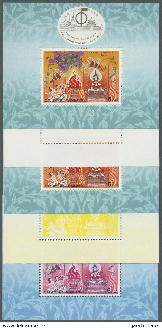 ** Thailand: 1997. Progressive Proof (11 Phases Inclusive Original) For A Souvenir Sheet Of The ASALHAP - Thailand